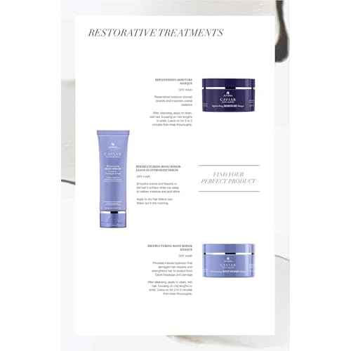 Alterna Caviar Anti-Aging Restructuring Leave-in Overnight Serum, 3.4 Fl Oz, Strengthens and Protects Damaged Hair