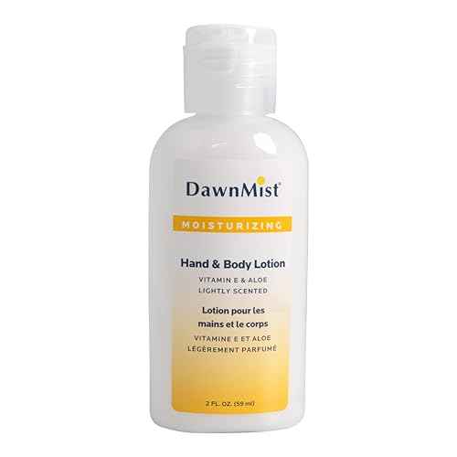 Dukal DawnMist Hand and Body Lotion with Dispensing Cap, 2 oz. ? Pack of 144 Travel-Sized Moisturizing Bottles for Soft, Hydrated Skin