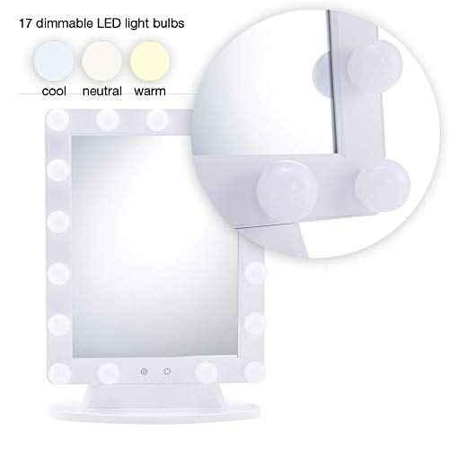 Extra Large Lighted Hollywood Makeup Vanity Mirror, LED Bulb Lights