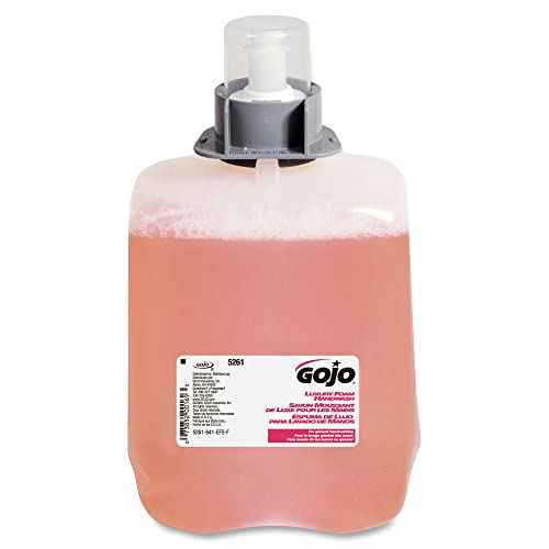 GOJO Luxury Foam Handwash, Cranberry Fragrance, EcoLogo Certified, 2000 mL Hand Soap Refill FMX-20 Push-Style Soap Dispenser (Pack of 2) - 5261-02