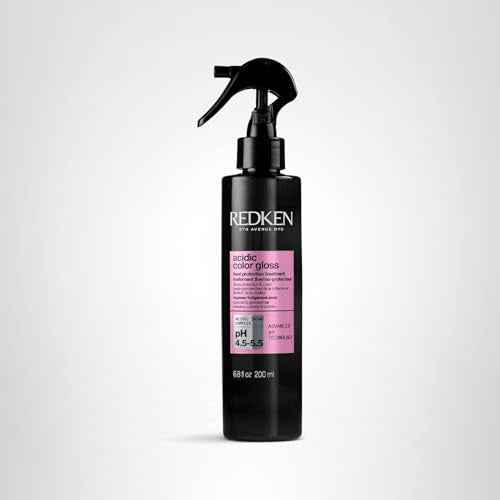 Redken Acidic Color Gloss Heat Protection Leave-In Treatment Spray For Color Treated Hair - Conditions and Adds Hair Shine, Heat Protectant Leave In Conditioner
