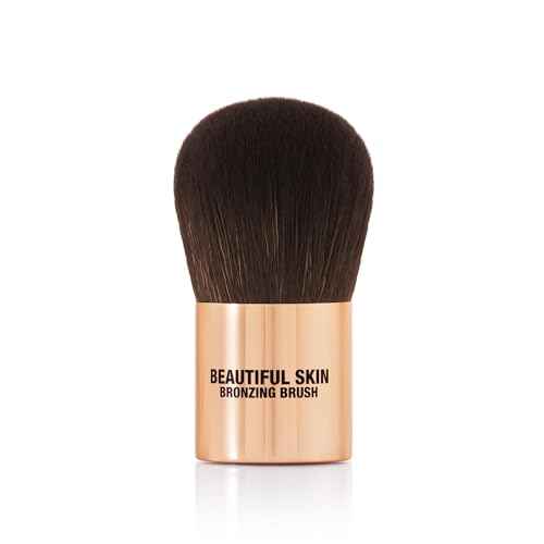 Charlotte Tilbury Beautiful Skin Bronzer Brush - Blending Brush with Densely Packed Bristles for Seamless Bronzer Application - Expert Buffing & Blending Tool for Cream Formulas