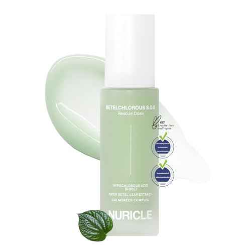 BETELCHLOROUS S.O.S Rescue Dose 30ml(1.014 fl.oz) ? Hypochlorous Acid Face Serum for Acne, Redness & Sensitive Skin ? Korean Skin care Calming Serum