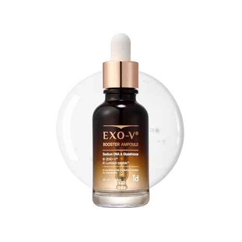 idplacosmetics EXO-V Booster Ampoule 1.01 fl.oz (30ml) ? Exosome Serum (720,000 PPM) with PDRN & Glutathione, Korean Skincare Microneedling Serum, for Smoother-Looking Texture & Elasticity Support.