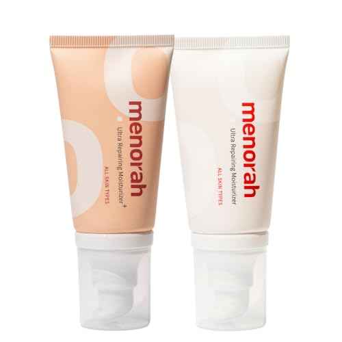 menorah skincare - Ultra Repairing Moisturizer Set, Rich+Lightweight Texture, for Face, Hands, Heels, Elbows Healing, Fast Absorbing Hydration, Relieve itchiness, Meadowfoam Seed Oil, Vitamin E, B3
