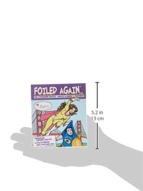 theBalm Foiled Again Eye Shadow Palette, Long-Lasting, Pigmented Matte, Supernatural Shine, Wet or Dry Formulas, Reflective Finishes, Multi-Color 0.34 oz