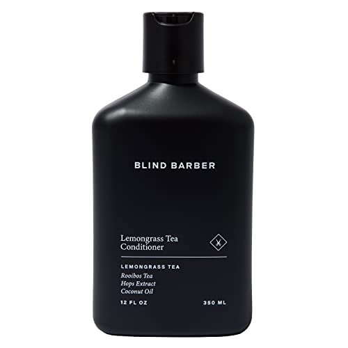 Blind Barber Lemongrass Tea Conditioner - Daily Sulfate-Free Conditioner for Men - Adds Body & Shine, Prevents Tangling - Revitalizing Lemongrass Scent - Paraben-Free, Cruelty-Free (12oz / 350ml)