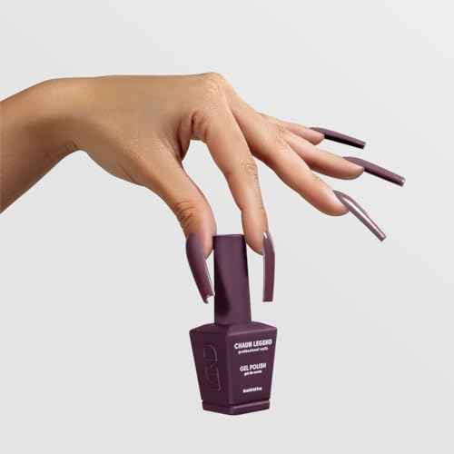 Chaun Legend UV Gel Nail Polish, 0.5 Ounce Long Lasting Salon Quality, Bubble Free Professional Manicures, Quick Dry, High Shine, Gothic Plum LG5075 (dark burgundy)
