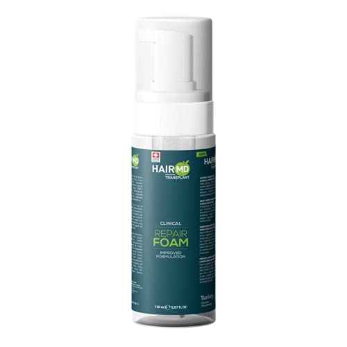 Transplant Clinical Foam - 150ml Men's Hair Growth Formula - Nourishes and Repairs Post-Transplant Scalp - Gentle Cleansing for Sensitive Skin