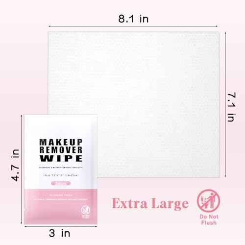 Pack of 100 Makeup Remover Wipes Individually Wrapped,Sakura Scent,Face Cleansing Wipes Bulk, Travel Towelette Makeup Remover Cloth for Face Cleansing Skin Care Remove Makeup