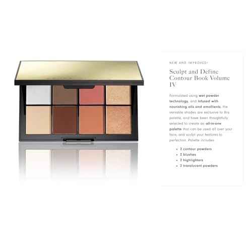 Kevyn Aucoin Sculpt and Define Contour Book: All-in-one makeup artist palette compact. Defines facial features. Eyes, cheekbone, nose & jawline. Highlighters to glow. All skin tones & shapes.