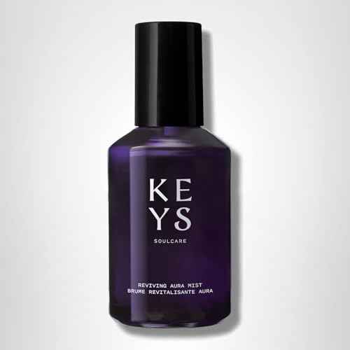 Keys Soulcare Reviving Aura Mist, Revitalizing Facial Spray Hydrates, Tones, Refreshes & Renews Skin, Vegan, Cruelty-Free, Rose Scent, 3.72 Fl Oz