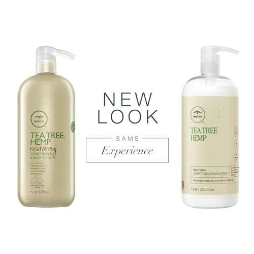 Tea Tree Hemp Restoring Conditioner & Body Lotion, 2-in-1 Hydration, For All Hair Types