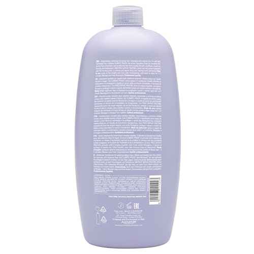 ALFAPARF MILANO Semi Di Lino Smoothing Sulfate Free Shampoo - Anti Frizz Hair Care & Cleansing Shampoo to Revitalize Dry Hair & Restore Shine
