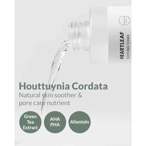 Heartleaf Soothing Moisture Toner - Low pH, 80% Heartleaf Extract, Enriched with Houttuynia Cordata & Green Tea, Clinically Tested, No Irritation - Ideal for Sensitive Skin, 6.76 f l. oz