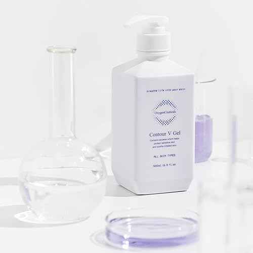 OxygenCeuticals Contour V Gel ? Premium Azulene Calming Gel Serum with Sodium Guaiazulene Sulfonate, Centella & Herbal Extracts, Soothing & Hydrating Care for Sensitive Skin. 16.9 fl.oz (500ml)