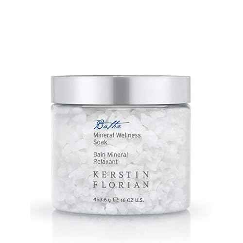 Kerstin Florian Mineral Wellness Soak with Magnesium | Concentrated Bath and Shower Salts to Sooth & Relieve Tired Muscles | Natural Minerals Detoxify The Body & Soften Skin (16 fl oz)