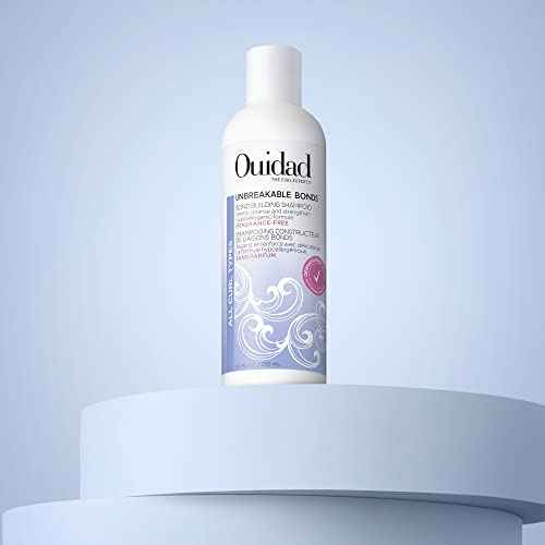 OUIDAD Unbreakable Bonds Bond Building Shampoo for Curly Hair - Fragrance Free - 8.5 oz