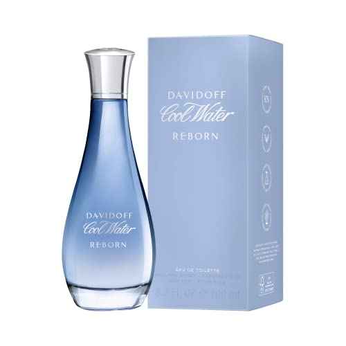 Davidoff Cool Water Reborn Eau de Toilette ? Floral Woody Women's Perfume ? With Notes of Rose Absolute, Vetiver & Tonka Bean ? Long Lasting Fragrance ? 3.3 Fl Oz