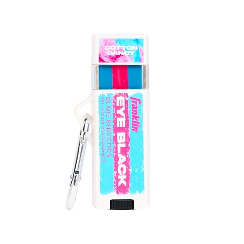 Franklin Sports Premium Baseball Eye Black - All Sports Eyeblack Stick for Baseball, Softball + Football Players - 3 Color Gold Fusion for Sun Glare - Pink/Blue