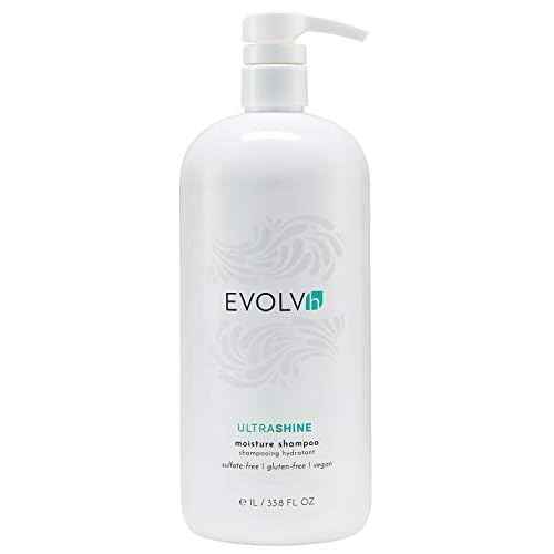 EVOLVh - Natural UltraShine Moisture Shampoo | Vegan, Non-Toxic, Clean Hair Care (33.8 fl oz | 1L)