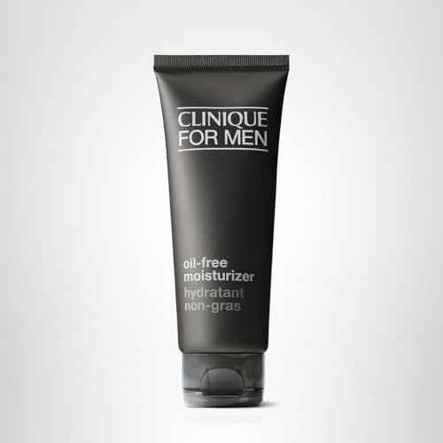 Clinique For Men Oil-Free Hydrating Face Moisturizer With Barley, Sunflower + Cucumber | For Oily Skin Types, 3.4 Fl Oz