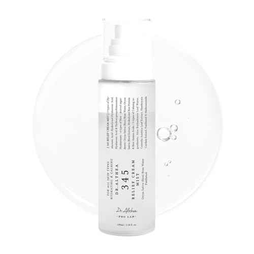 Dr.Althea 345 Relief Cream Mist | Hydrating Facial Mist with Rice Extract | Soothing Care for Sensitive Skin | Vegan Korean Skincare, 3.38 Fl Oz
