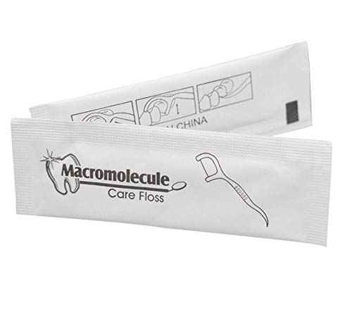 Ai-Fun Each Individually Wrapped Teeth Cleaning Macromolecule Care Floss Travel Hotel Restaurant Dental Floss (500)