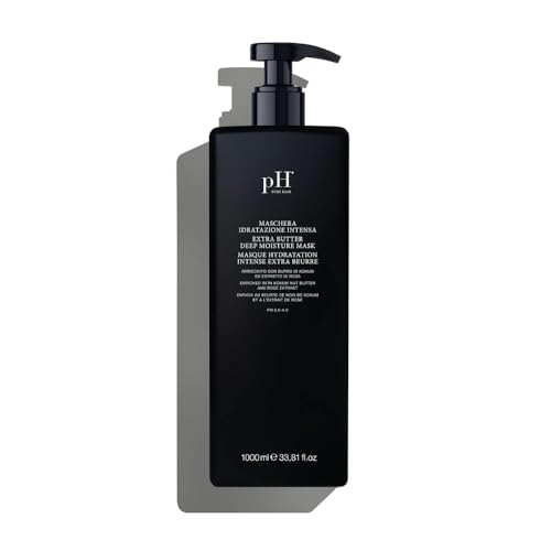 pH PURE HAIR Extra Butter Deep Moisture Hair Mask & Treatment for Dry, Damaged Strands - Hydrating Deep Conditioning Hair Mask with Vitamin E & Rose Extract - 33.8 oz