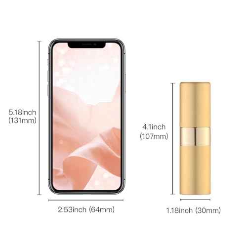 Perfume Travel Refillable Atomizer Bottle: Cologne Spray Mini for Refill - Empty Fragrance Sprayer for Men - Large Size 20ML