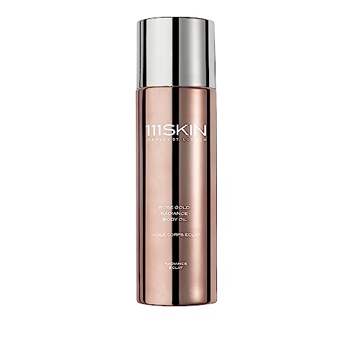 111Skin Rose Gold Radiance Body Oil, Non-Greasy Moisturizing Oil, Soothing Body Oil Containing Damask Rose Extract, Green Microalgae & Chamomile, 3.4 Fl. Oz.