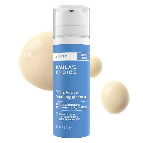 Paula¡¯s Choice RESIST Triple Active Total Repair Serum, 3-in-1 Serum for Wrinkles, Dark Spots & Loss of Firmness with Niacinamide & Retinoid, Fragrance-Free, 1 Fl Oz