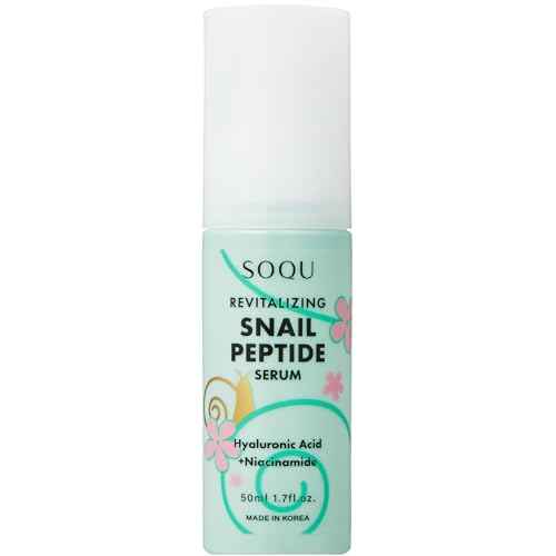 Revitalizing Snail Peptide Serum - Hydrating Serum with Snail Extract, Peptides, Niacinamide and Hyaluronic Acid, Improves Skin Texture and Tone - 50ml / 1.69fl oz - Made in Korea