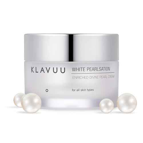 KLAVUU PEARLSATION Enriched Divine Pearl Cream (1.69oz/50ml) | Face Moisturizer, Niacinamide, Hydrating Anti-Aging Cream, Wrinkle Care, Whitening, Brightening, Radiant Glow, Korean Skin Care