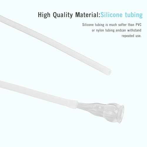 5PCS Microdermabrasion Filters + 1PCS 39" Silicone Tube, Replacement Filter Tube Set for Vacuum/Diamond Microdermabrasion Machines