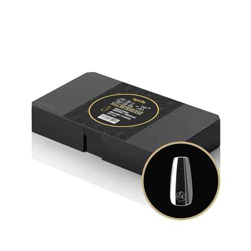 Apr?s Gel-X¢ç Sculpted Coffin Medium Tip Box | 500pc Gel-X Tips, 11 Sizes 00-9, Premium Quality