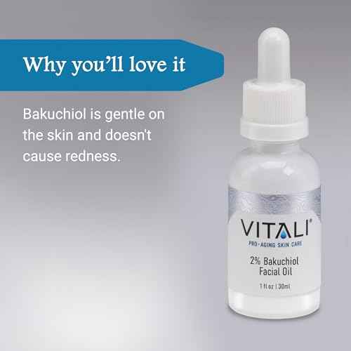 Vitali Premium 2% Bakuchiol Facial Oil: Premium Natural Retinol Alternative for Age and Wrinkle Reduction, and Soothing Irritated Skin, Boosts Copper Peptide Absorption- 1 fl. oz.