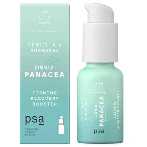 PSA - LIQUID PANACEA Centella & Kombucha Firming Booster | White Tea, Bisabolol, Hyaluronic Acid | Suitable for All Skin Types (15 mL | 0.5 oz)