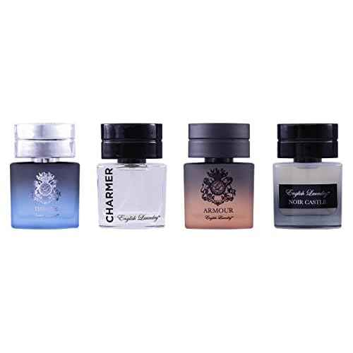 English Laundry Men's 20ml Coffret Collection, Throne, Armour, Noir Castle, Charmed EDP