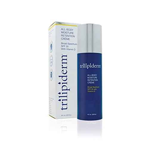 Trilipiderm Moisturizing Sunblock 8oz All Day Hydration for Body and Face, Vitamin D Enriched Broad Spectrum Sunscreen, Two Pack