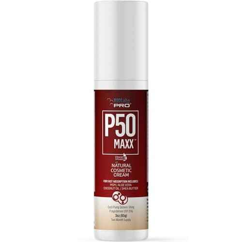 BIOLABS PRO All Natural P50 Maxx Cream 50mg Progesterone per Dose (Unscented-3oz)