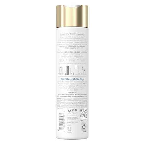 Dove Density Boost Hydrating Shampoo Scalp + Hair Therapy for Gentle Cleansing, with Vitamin B3, Zinc and 0% sulfates, 9.25 oz