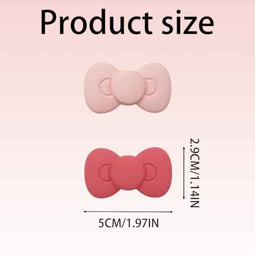 6 PACK Pink Bow Hair Clips for Girls,Cute Bows Hair Barrettes Hairpin Alligator Clips Kawaii Hair Accessories for Women Girls