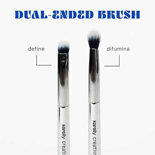SARELLY, La Mil Sombras Palette, 8 Shades & 4 Finishes, with Mirror and Makeup Brush, Sarelly Creative Lab