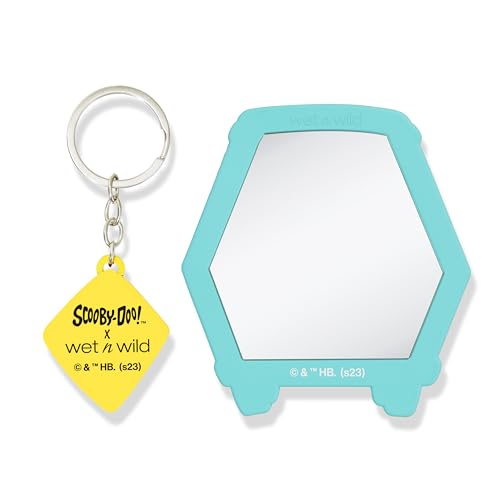wet n wild Scooby Doo Collection, Versatile Portable Hand Mirror & Keychain Set, Comfort-Grip Handle - Scooby Dooby Doooo!