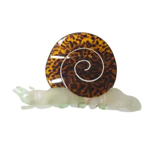 Snail Hair Clip,Acetate Claw Clips,Hair Clips for Women,Green