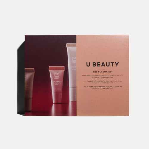 U Beauty The PLASMA Tinted Lip Compound - Anti-Aging & Anti-Wrinkle Lip Gloss, Hyaluronic Acid, Shea Butter & Peptides for Hydration & Plumping,Set - 15 mL