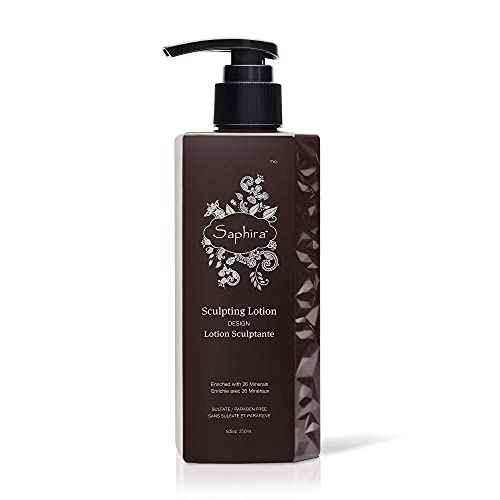 Saphira Sculpting Lotion for Medium To Firm Hold, Healthy Shiny Hair, for All Hair Types, Women and Men, Sulfate-Free, Paraben-Free, 8.5 Ounce
