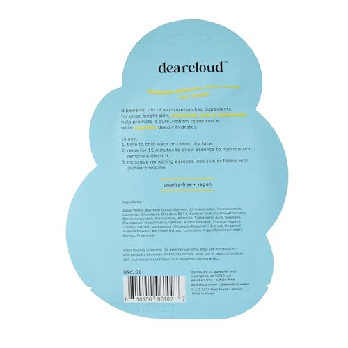 dearcloud Paul Frank Juicy Julius Dew Essence Face Mask, Korean Sheet Mask - Tranexamic Acid, Niacinamide & Squalane (3 Pack)