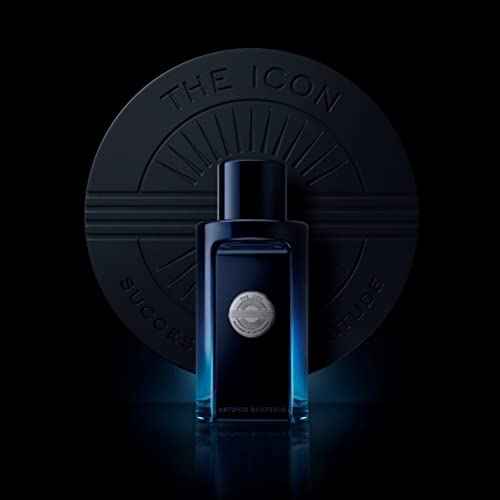 Banderas Antonio The Icon Eau De Toilette For Men - Long Lasting - Virile, Elegant, Trendy And Sexy Scent - Wood, Amber, And Sandalwood Notes - Ideal For Special Events - 1.7 Fl Oz